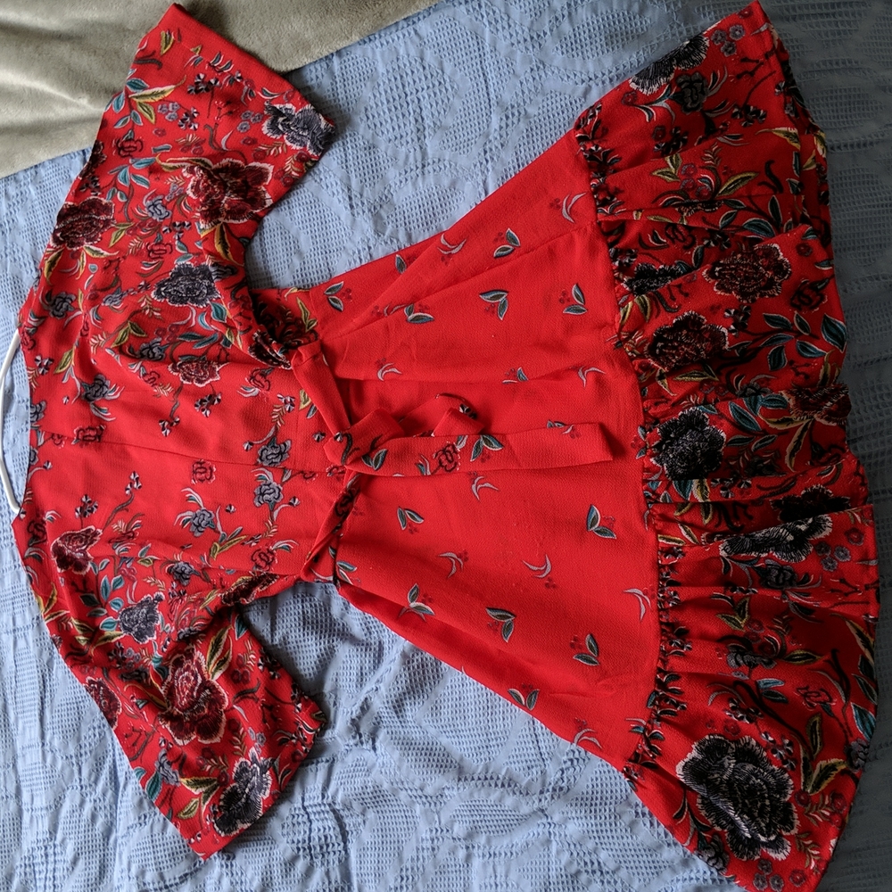 Selfie Leslie💃red wrap dress - Final Sale
